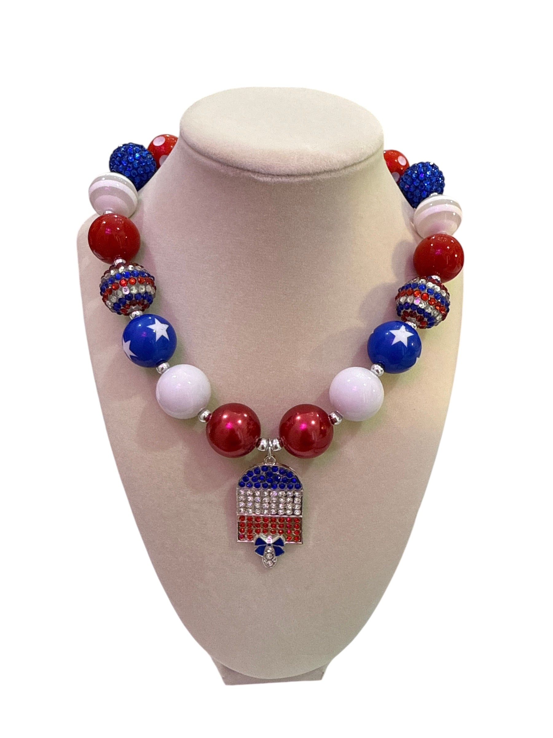 4th of July Bubble Necklace